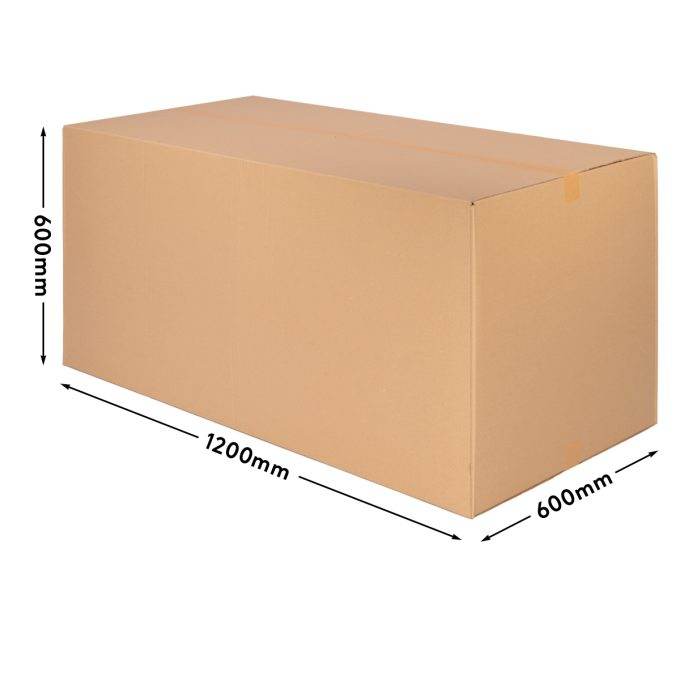 Faltkarton 1200x600x600 mm (AM) höhenvariabel 2 wellig EB-Welle DHL Paket 31,5 kg braun - KK 500