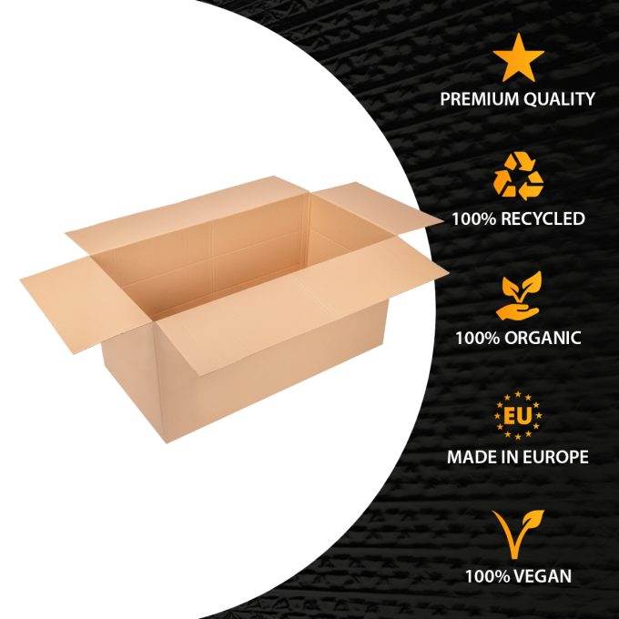 Faltkarton 1200x600x600 mm (AM) höhenvariabel 2 wellig EB-Welle DHL Paket 31,5 kg braun - KK 500