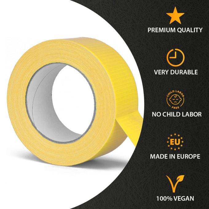 Gewebeband 48,5 mm x 50 m Panzertape gelb