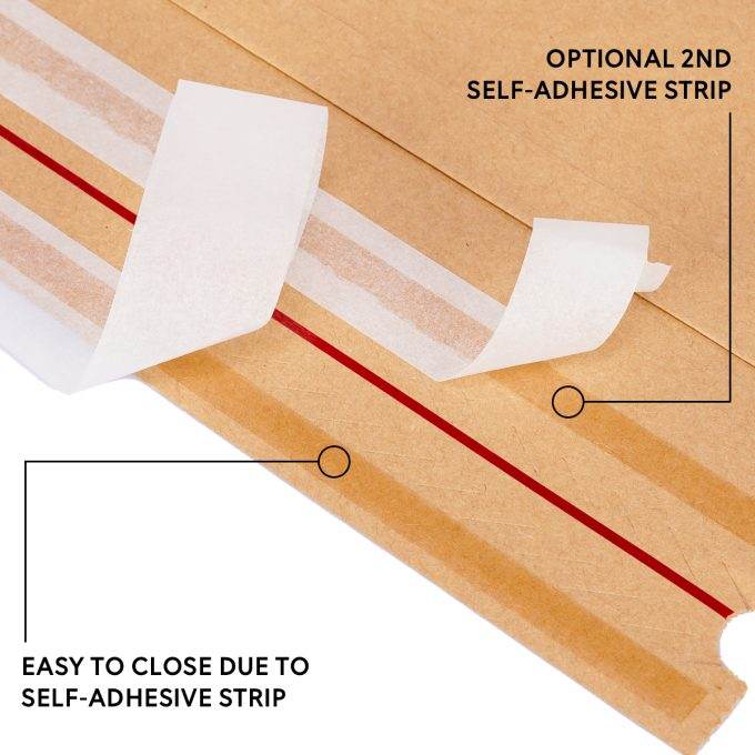 Versandbeutel Kraftpapier 250x320x50 mm DIN A4 120 g/m² mit Bodenfalte + wiederverschließbar