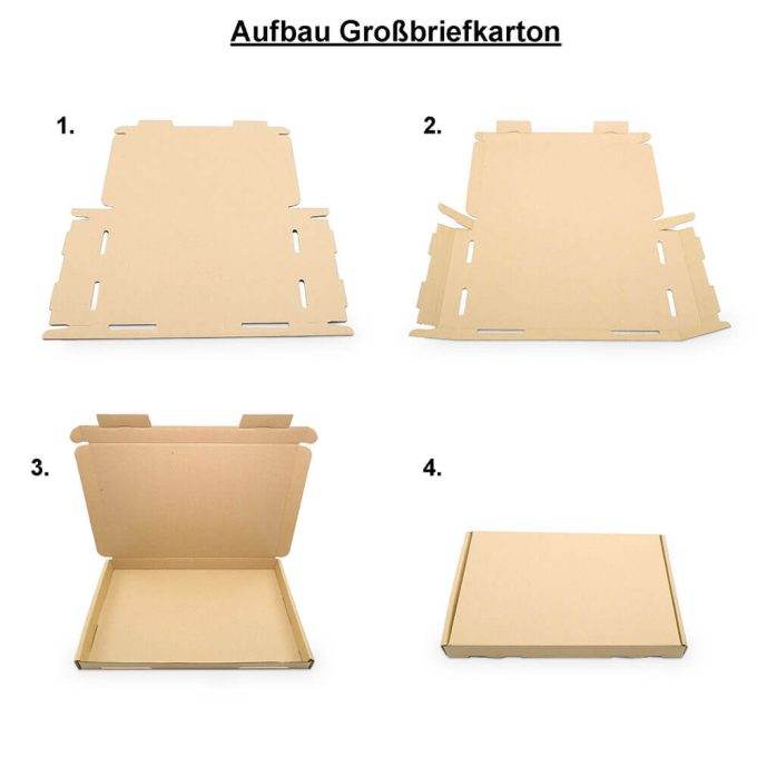 Großbriefkarton 165x125x20 mm DIN A6 braun - GB 0